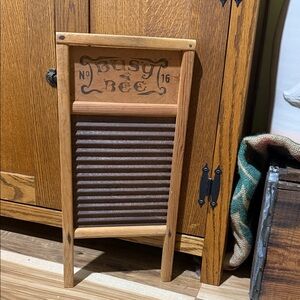 Vintage Busy Bee no 16 Wooden Washboard